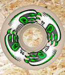 BONES, Wheels, STF, 'KITTY TWISTER', 53mm, 54mm, V5, (Sidecut), 99A, White, Green, Level Skateboards, Brighton, Local Skate Shop, Independent, Skater owned and run, south coast, Level Skate Park.