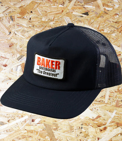 Baker, The Greatest, Trucker, Cap, Level Skateboards, Brighton, Local Skate Shop, Independent, Skater owned and run, south coast, Level Skate Park.
