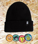 Girl Skateboards, Legend, Heads, Patch, Beanie, Black, Level Skateboards, Brighton, Local Skate Shop, Independent, Skater owned and run, south coast, Level Skate Park.