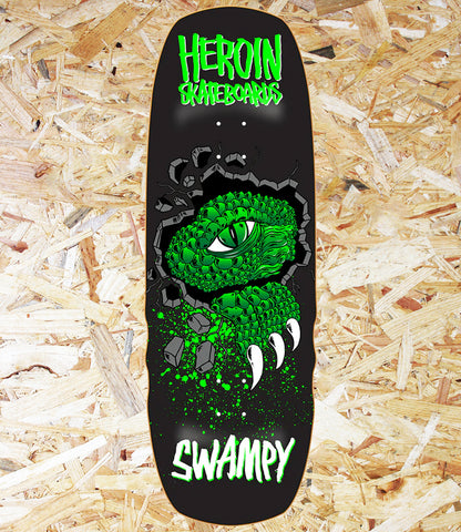 

Heroin Skateboards, Swampy, Alligator, Shovel, Deck, 10.5, Black, Level Skateboards, Brighton, Local Skate Shop, Independent, Skater owned and run, south coast, Level Skate Park.