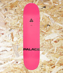 Palace, Racy, S38, Skateboard, Deck, 8.25", Neon Pink, Level Skateboards, Brighton, Local Skate Shop, Independent, Skater owned and run, south coast, Level Skate Park.